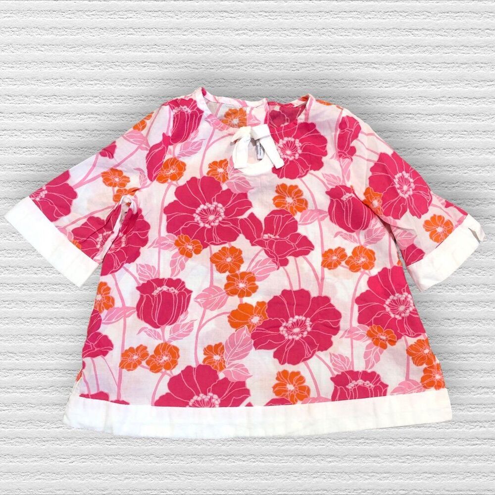 Janie & Jack 6-12M FLORAL Beach Swim COVER-UP Pink Tropical
